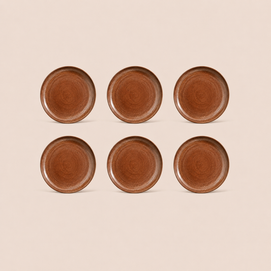 Earthlayers Earthenware Dessert Plates Set of 6 - Antelope Canyon