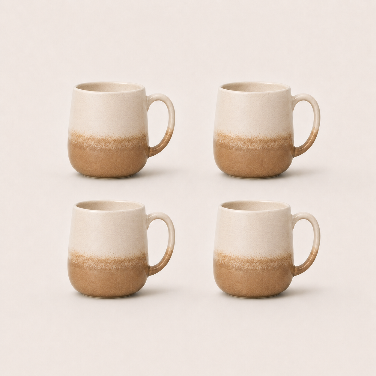 Stoneware Mug Set of 4 - Sahara Sand