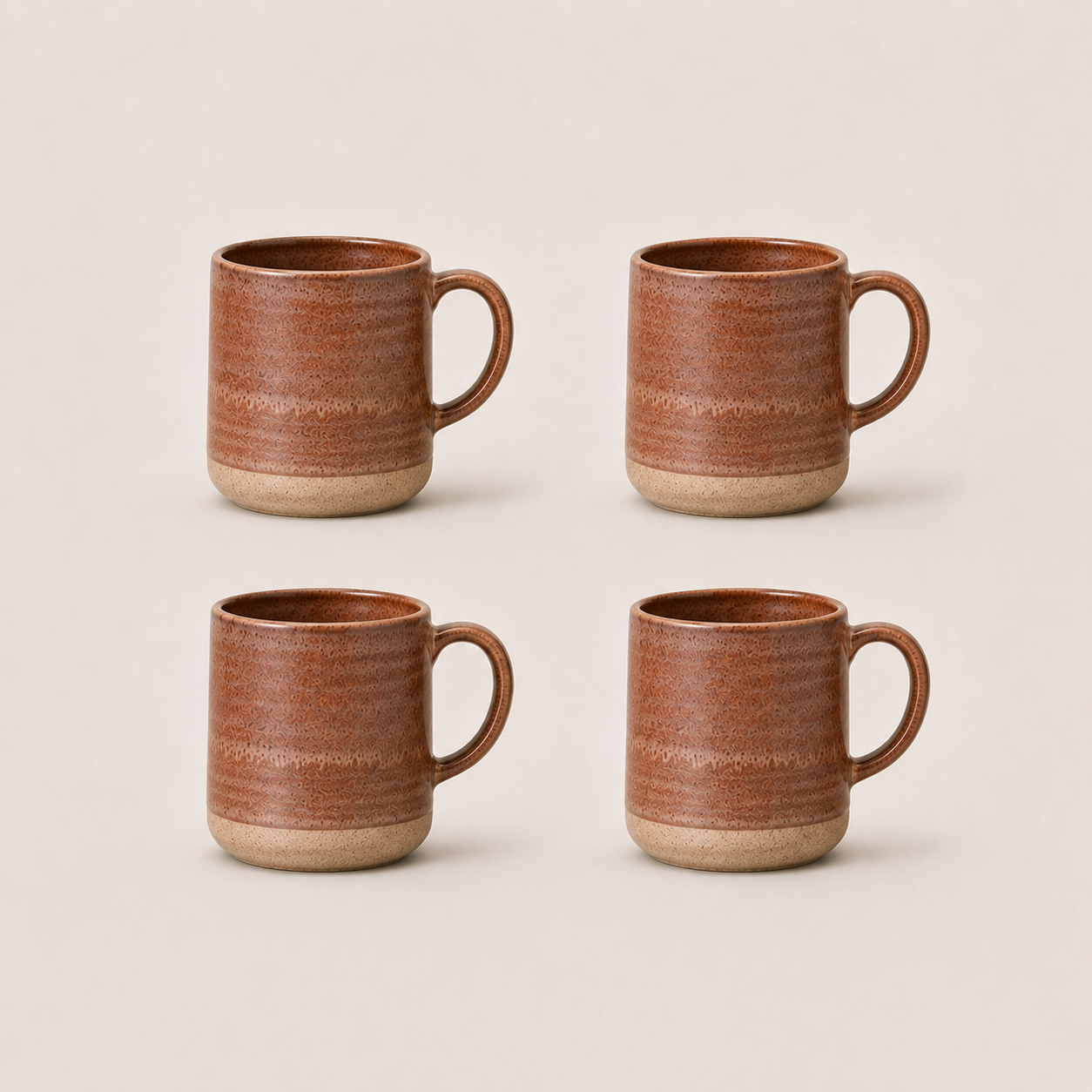 Earthlayers Earthenware Mug Set of 4 - Antelope Canyon