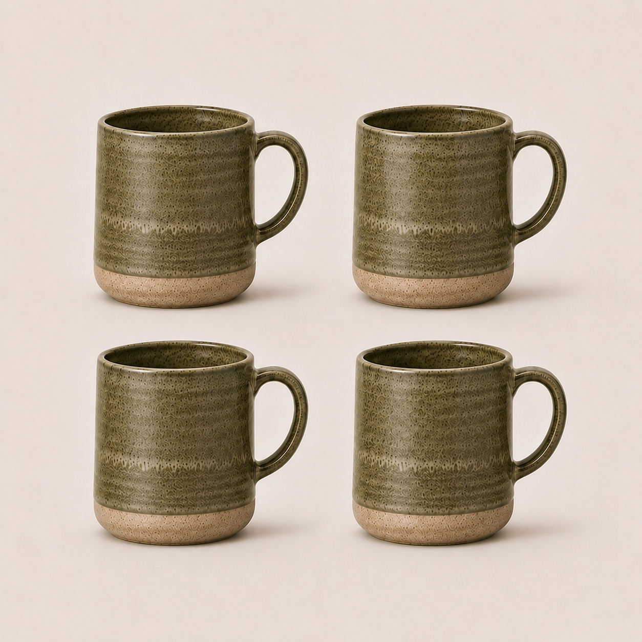 Earthlayers Earthenware Mug Set of 4 - Amazon Rainforest