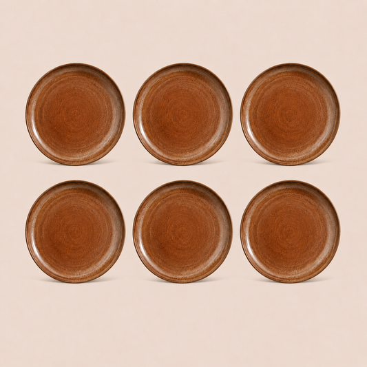 Earthlayers Earthenware Dinner Plates Set of 6 - Antelope Canyon