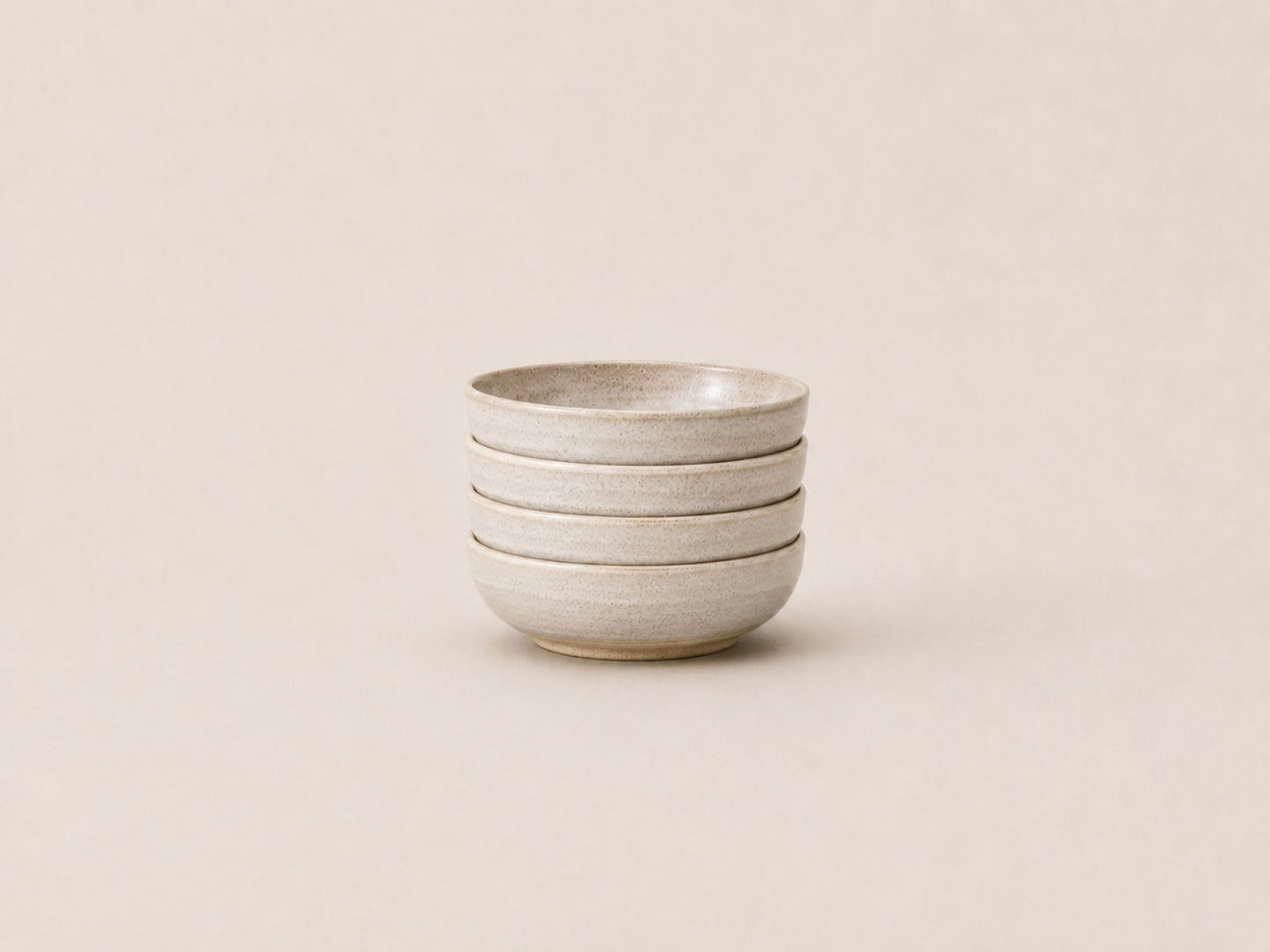 Earthlayers Earthenware Soup Bowls Set of 4 - White Cliffs of Dover