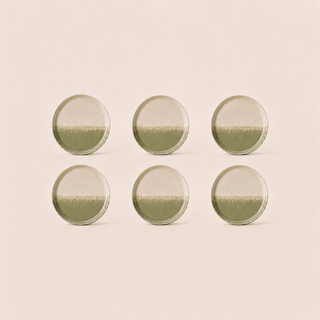 Earthlayers Stoneware Dessert Plates Set of 6 - Yakushima Island Moss