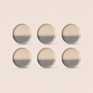 Earthlayers Stoneware Dessert Plates Set of 6 - Cappadocia