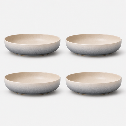 Stoneware Salad Bowls Set of 4 - Iceland Stone