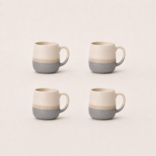 Stoneware Mug Set of 4 - Iceland Stone