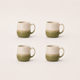Earthlayers Stoneware Mug Set of 4 - Yakushima Island Moss