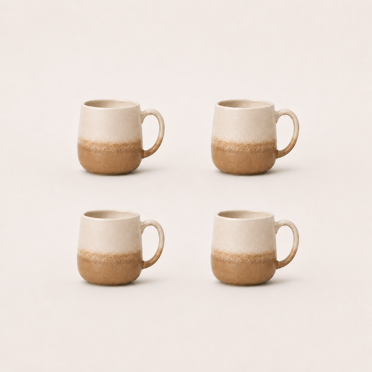 Stoneware Mug Set of 4 - Sahara Sand