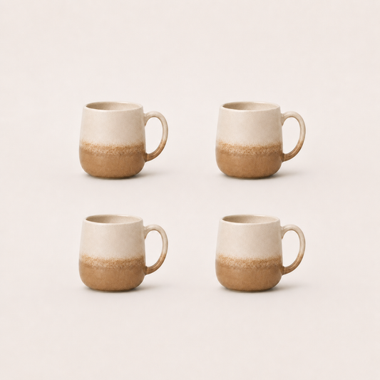 Stoneware Mug Set of 4 - Sahara Sand