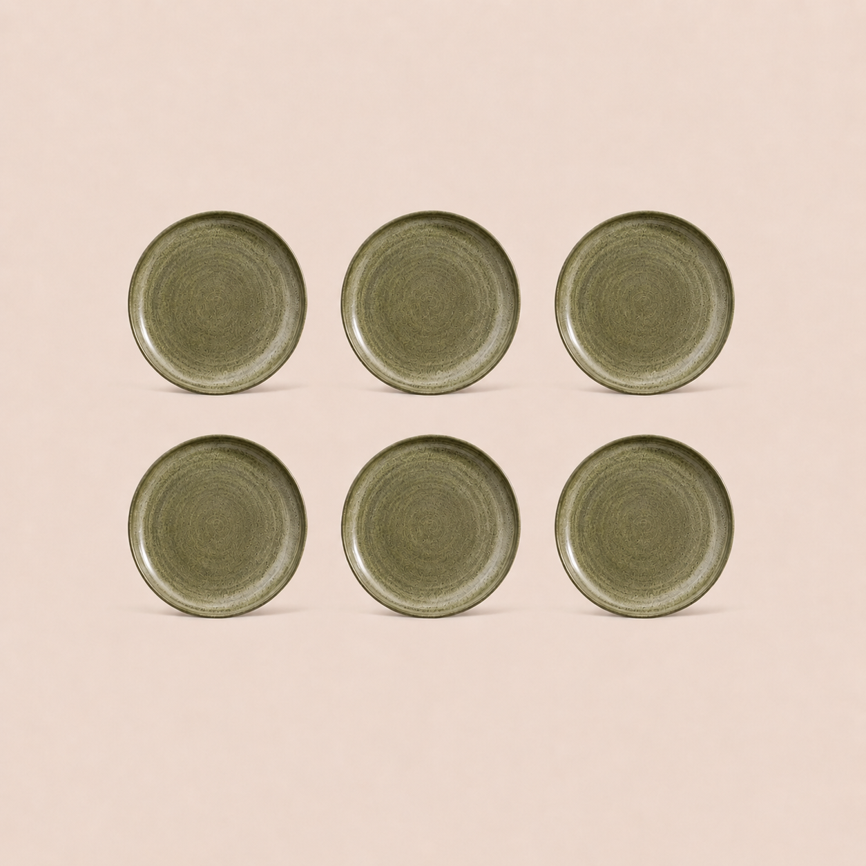 Earthlayers Earthenware Dessert Plates Set of 6 - Amazon Rainforest