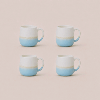 Earthlayers Stoneware Mug Set of 4 - Mirissa Beach