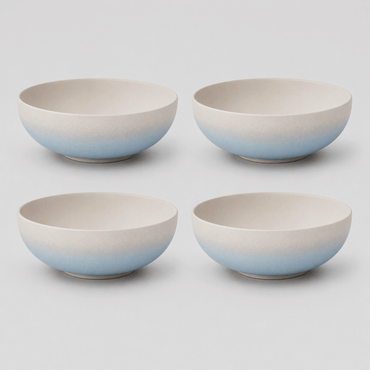 Earthlayers Stoneware Soup Bowls Set of 4 - Mirissa Beach